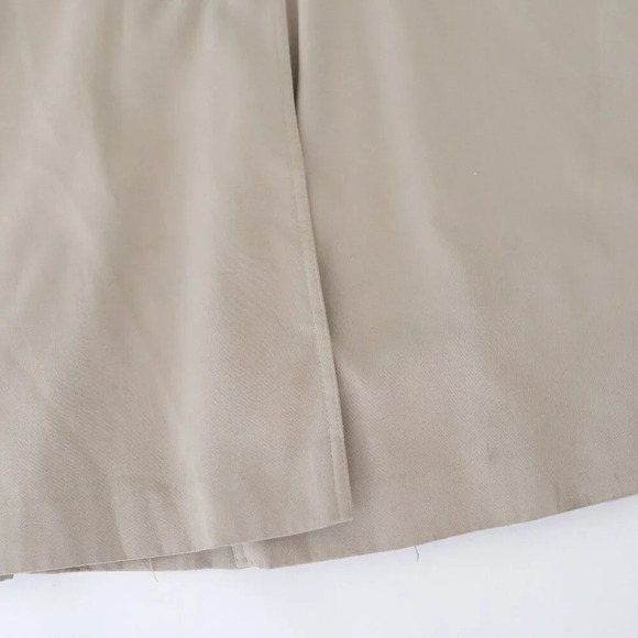 Vintage Laura Winston Beige Pleated Back Long Belted Trench Coat 12 - Picture 7 of 16